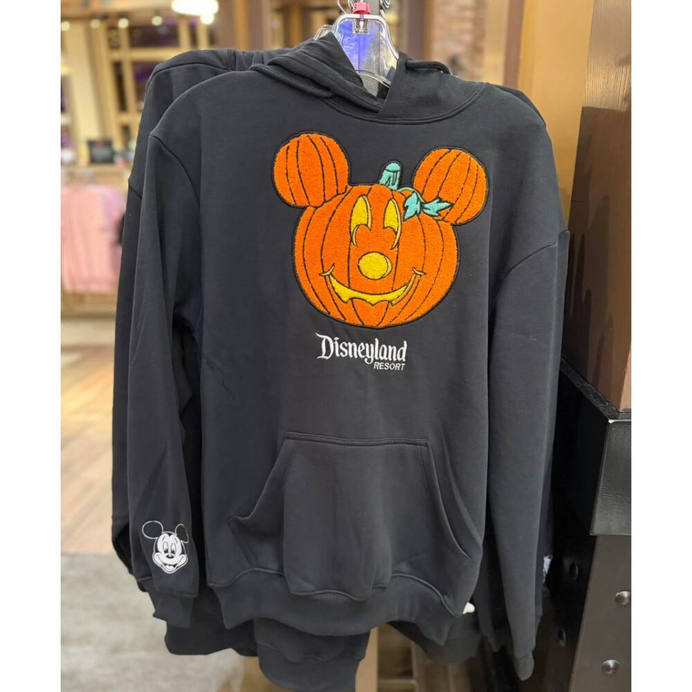 Disneyland Pumpkin Mickey Mouse Adult Pullover Hoodie - NWT - Picture 5 of 5
